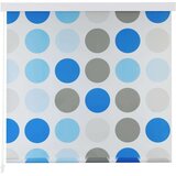 vidaXL Rolo zastor za tuš 100 x 240 cm s uzorkom krugova | shoptok.hr