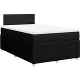  Krevet s oprugama i madracem crni 120 x 200cm od tkanine | shoptok.hr