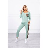 Kesi Set with a dark mint panther motif | shoptok.hr