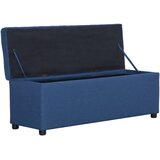  Klupa s pretincem za pohranu 116 cm plava poliesterska | Eponuda.com