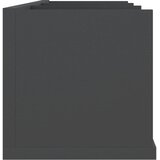  Zidna polica za CD-ove siva 75 x 18 x 18 cm konstruirano drvo | Shoptok.si