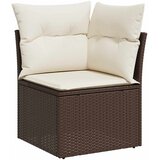  9-dijelni set vrtnih sofa s jastucima poliratan smeđi | shoptok.hr