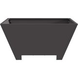 vidaXL Crna Čelik otporan na hrđu 60 x 60 x 30 cm Izdržljivo Vatrnjak | shoptok.hr