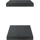  Zidne police 2 kom 50x23,5 cm crne nehrđajući čelik | shoptok.hr