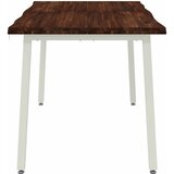  120 x 90 x 75 cm Čvrsto drvo akacije Tamno smeđa i bijela | shoptok.hr