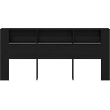  Glava kreveta s ormarićem Crni hrast 220 x 18,5 x 102,5 cm | Eponuda.com