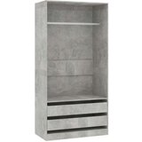  Ormar siva boja betona 100 x 50 x 200 cm od konstruiranog drva | shoptok.hr