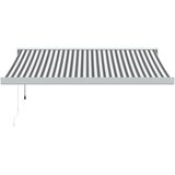 Tenda na uvlačenje antracit-bijela 3,5x2,5 m tkanina i aluminij | shoptok.hr
