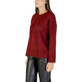 Only Puloverji ONLRENE LIFE LS BUTTON O-NECK CC KNT 15350612 Rdeča | Shoptok.si