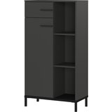 Germania Antracitno siva biblioteka 64x120x34 cm Rovigo – | shoptok.hr