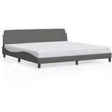  Okvir za krevet Dover tamnosivi 193 x 203 cm od tkanine | shoptok.hr