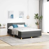  s opruga kutije Tamno siva 140 x 200 cm tkanina | shoptok.hr