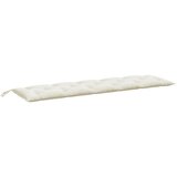 Jastuk za vrtnu klupu prošarano krem 180 x 50 x 7 cm od tkanine | shoptok.hr
