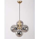 Squid Lighting Siva/u zlatnoj boji viseća svjetiljka sa staklenim sjenilom ø 15 cm Forte – Cijene