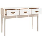 vidaXL Konzolni stol bijeli 114 x 40 x 75 cm od masivne borovine | shoptok.hr