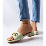 Gemre Green heeled flip-flops with a chain Chabot | shoptok.hr