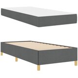  Krevetna konstrukcija Tamno siva 90 x 200 cm tkanina | Shoptok.si