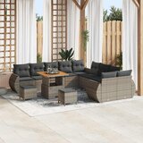 vidaXL Vrtna sedežna garnitura z blazino 13 pcs Siva 80 x 80 x 71 cm, (5000020597) | Shoptok.si