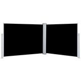  The Living Store Zložljiva stranska tenda črna 140x1000 cm - Stranska Tenda, (21454566) | Shoptok.si