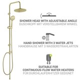 Wenko Set za tuš kabinu od nehrđajućeg čelika mat zlatni 101 cm Young Line – | shoptok.hr