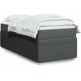 Krevet s oprugama i madracem tamnosivi 90 x 190 cm od tkanine | shoptok.hr