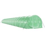 Staklenik s čeličnim okvirom zeleni 72 m² 24 x 3 x 2 m | shoptok.hr