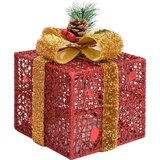  Ukrasne božićne kutije za poklone 3 kom crvene | shoptok.hr