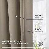 DECONOVO zatemnitvene zavese z nabor trakom – 175 × 140 cm, set 2 kosov odprta embalaža | Shoptok.si