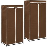 vidaXL Garderobne omare 2 kosa 75x50x160 cm rjave, (20621429) | Shoptok.si