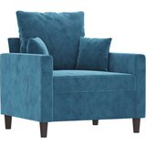 vidaXL 4-dijelni set sofa s jastucima plavi baršunasti | shoptok.hr