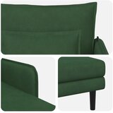  Preveliki šezlong Tamnozelena Baršunasta tkanina - Zelena boja džungle 71 cm | shoptok.hr