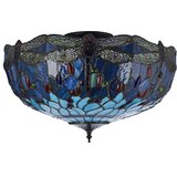 Endon 111899 - Plafonska lampa Tiffany DRAGONFLY 3xE27/10W/230V prečnik 50 cm | Eponuda.com