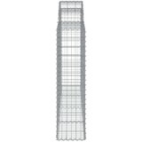  Obokana gabionska košara 25 kos 200x30x120/140cm cinkano železo, (20982007) | Shoptok.si