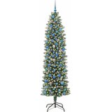  Umjetno vitko božićno drvce Zelena i bijela 240 cm | shoptok.hr