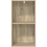 Ormarić za knjige s 2 razine boja hrasta 40x30x76,5 cm drveni | Shoptok.si