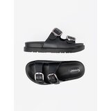 SEASTAR Black flip-flops with silver buckles | shoptok.hr