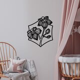 Wallity Zidna dekoracija Orhideja - M, 50 x 42 cm, Crna | Eponuda.ba
