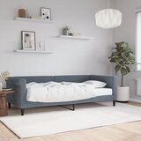 vidaXL Dnevna postelja z vzmetnico temno siva 90x200 cm žamet Cene