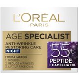 L´Oréal Paris Age Specialist Anti-Wrinkle 55+ Krema noćna PROTIV BORA 50 ml Cijene