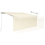 vidaXL Tenda na ručno uvlačenje s roletom 3 5 x 2 5 m krem | shoptok.hr