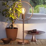 Evviva Namizna svetilka Krog h54cm / rožnato-zlata / 40W / kovina, (21350860) | Shoptok.si