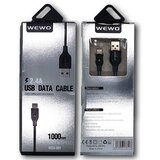 Brzi USB DATA KABAL WCA-001 IPHONE 2,4A 1M CRNA WEWO Cijene