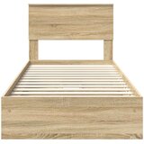 Krevet s od storage Sonoma hrast 100 x 200 cm Konstruirano drvo | shoptok.hr