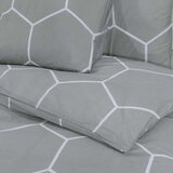 vidaXL Posteljnina siva 200x220 cm bombaž | Shoptok.si
