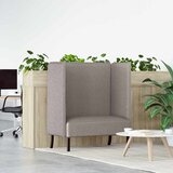 SOFA s visokim naslonom 101cm Sivo-smeđa tkanina | shoptok.hr