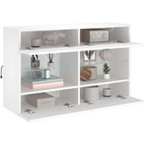 vidaXL Zidni TV ormarić s LED svjetlima bijeli 98 5x30x60 5 cm | shoptok.hr