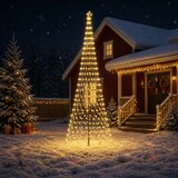  LED božićno drvce 500 cm 550 LED lampica Topla bijela Željezo | shoptok.hr