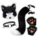 INF Plišast komplet kostuma lisice za noč čarovnic - vključuje masko, ovratnik, rep in tace, (5000078494) | Shoptok.si
