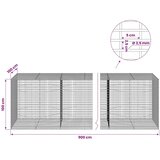  Gabion s žicom debljine 3 5 mm i mrežom 5x2 5 cm 900x100x100 cm - 100 cm 100 cm 900 cm | shoptok.hr