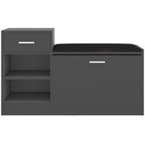 vidaXL Klupa za cipele siva 94,5 x 31 x 57 cm od iverice | shoptok.hr